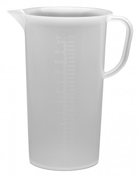 Bel-Art 28993-0000 Tall Form Graduated Pitcher, 3000 ml-