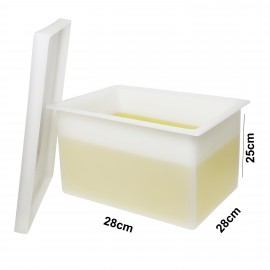 Bel-Art 34080-0000 Polyethylene Rectangular Tank with flanges, 19 liters-