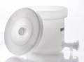 Bel-Art 35223-0000 Polly-Crock Tank with lid and faucet, 6 gal, 16"-