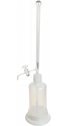 Bel-Art 37915-0510 Bel-Art 37915-0510 Borosilicate Glass Automatic Self-Zeroing Burette, 10 mL, 500 mL reservoir-