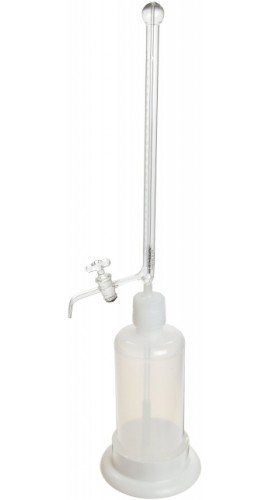 Bel-Art 37915-0510 Bel-Art 37915-0510 Borosilicate Glass Automatic Self-Zeroing Burette, 10 mL, 500 mL reservoir-