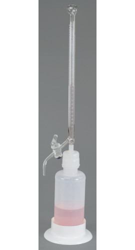 Bel-Art 379150525 Borosilicate Glass 25ML Automatic Self Zeroing Burette, 500ML Reservoir-