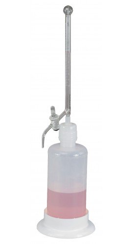 Bel-Art 37915-1010 Borosilicate Glass Automatic Self-Zeroing Burette, 10 mL, 1,000 mL reservoir-