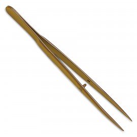 Bel-Art 37937-0000 Teflon FEP Steel Forceps, 2-pack, 3.9&quot; coated tips-