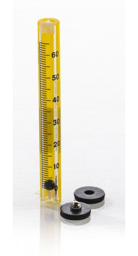 Bel-Art 40400-0020 Riteflow Borosilicate Glass Unmounted Flowmeter, 65 mm, size 3-