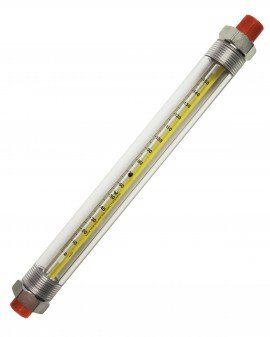 Bel-Art 40403-0055 Riteflow Borosilicate Glass Guarded Flowmeter, 150 mm, size 1-
