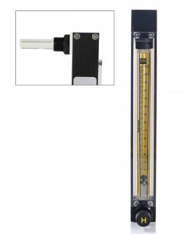 Bel-Art 40404-0020 Riteflow PTFE Mounted Flowmeter, 65 mm, size 4-
