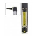 Bel-Art 40406-0010 Riteflow Aluminum Mounted Flowmeter, 65 mm scale, size 2-