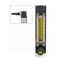 Bel-Art 40406-0025 Riteflow Aluminum Mounted Flowmeter, 65 mm scale, size 5-