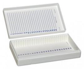 Bel-Art 44576-0050 Microscope Slide Box with removable lid, holds 50 slides-
