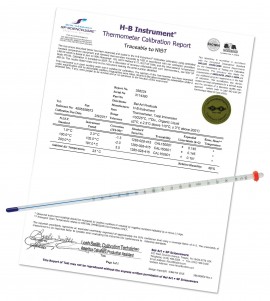 Bel-Art 60205-1800 Durac Plus Calibrated Liquid-in-Glass Laboratory Thermometer, -50 to 50&amp;deg;C, 300 mm-