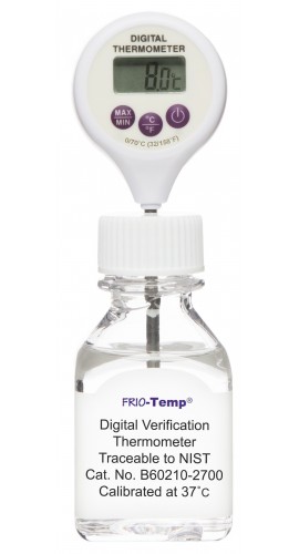 Bel-Art 60210-2700 FRIO Calibrated Electronic Verification Thermometer with Lollipop Stem, 37&amp;deg;C Incubator-