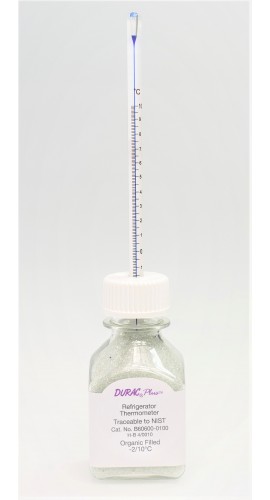 Bel-Art 606000200 DURAC Plus Incubator Verification Thermometer, 7.1&quot;, 15 to 30&amp;#176;C-