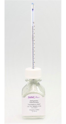 Bel-Art 606000400 DURAC Plus Incubator Verification Thermometer, 7.5", 25 to 45&amp;#176;C-
