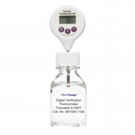 Bel-Art 61000-1100 H-B Frio-Temp Calibrated Electronic Verification Thermometer, 60 ml, organic liquid-
