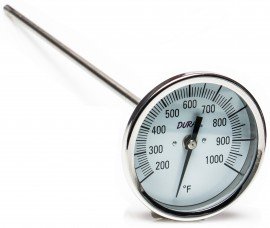 Bel-Art 61310-8800 DURAC Bimetallic Dial Thermometer, 200 to 1,000&amp;deg;F, 0.5\ NPT Threaded Connection"-