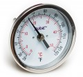 Bel-Art 61310-9000 DURAC Bimetallic Dial Thermometer, 25 to 125&amp;deg;F, Partial Immersion-