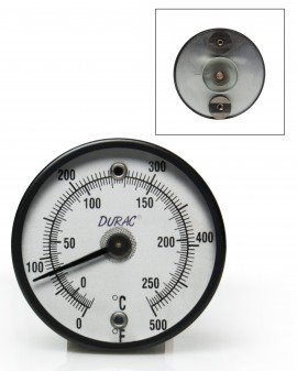 Bel-Art 613202600 DURAC Bi-Metal Surface Temperature Thermometer, 0 to 500&amp;#176;F, double magnet-