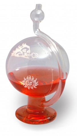 Bel-Art 61501-0000 H-B DURAC Glass Weather Ball Barometer, 3.5 mbar/0.1 inHg/0.3 cmHg, 6&amp;quot; (152 mm)-