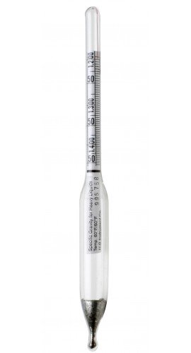 Bel-Art 618017400 DURAC Plain Specific Gravity Hydrometer, 1.400 to 1.620, 12"-