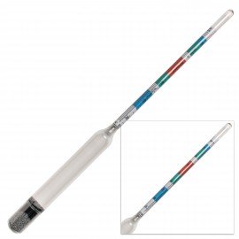 Bel-Art 61807-7100 H-B DURAC Triple Scale Beer and Wine Hydrometer, glass-