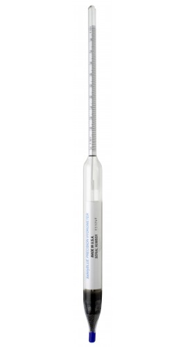 Bel-Art 618210200 DURAC Safety Specific Gravity/ Relative Density Thermo-Hydrometer, combined, 0.800 to 0.910-