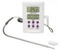 Bel-Art B60900-0700 H-B DURAC Calibrated Electronic Thermometer with stainless steel probe, -58 to 572&amp;deg;F (-50 to 300&amp;deg;C), 2.5 x 3.7"-