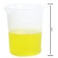 Bel-Art F26214-0000 Griffin Low-Form 400ml Polypropylene Beakers, 100ml Graduation, Pack of 6-