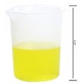 Bel-Art F26214-0000 Griffin Low-Form 400ml Polypropylene Beakers, 100ml Graduation, Pack of 6-