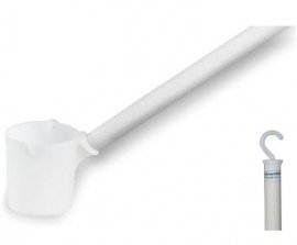 Bel-Art 36781-0016 Long-Handled Dipper, 16 oz Capacity, 6 ft Handle, Plastic-