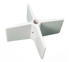 BinMaster 299-0619 Mini-Rotary Four-Vane Paddle, 1.25&amp;quot; paddle blades-