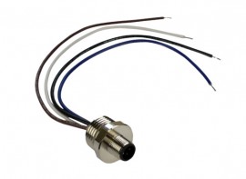 BinMaster 530-0871 M12 Eurofast Quick Disconnect Connector, Male-