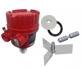 BinMaster BMRX Standard Rotary Level Indicator Kit with &amp;oslash;7&amp;quot; paddle and top mount coupler-