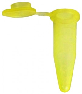 Bio Plas 4032S G-Tube Yellow Sterile Premium Flat-Top Microcentrifuge Tube, 1.5 mL, 500-pack-