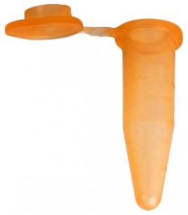 Bio Plas 4036S G-Tube Orange Sterile Premium Flat-Top Microcentrifuge Tube, 1.5 mL, 500-pack-