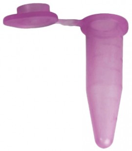 Bio Plas 4047S G-Tube Lavender Sterile Premium Flat-Top Microcentrifuge Tube, 0.6 mL, 500-pack-