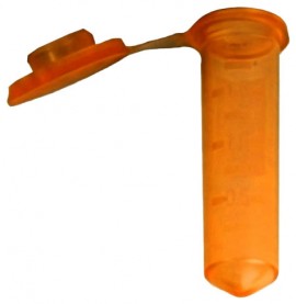 Bio Plas 4056S G-Tube Orange Sterile Premium Flat-Top Microcentrifuge Tube, 2 mL, 500-pack-