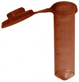 Bio Plas 4058 G-Tube, Flat Top Microcentrifuge Tube, 2.0mL, Amber, (Pack of 500)-