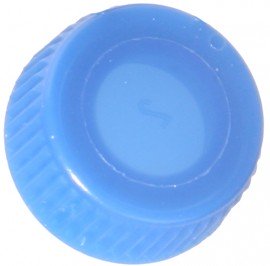 Bio Plas 4216R Screw Cap with O-Ring for Microcentrifuge Tubes, Blue, (Pack of 1000)-