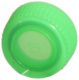 Bio Plas 4220RSB Screw Cap for Microcentrifuge Tubes, Sterile, Green, (Pack of 1000)-