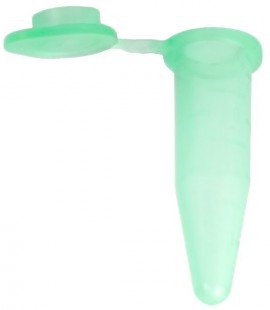 Bio Plas 4304 Flat Top Microcentrifuge Tube, 1.5mL, Green, (Pack of 500)-