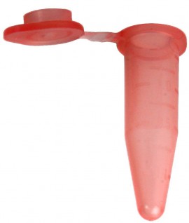 Bio Plas 4316 Flat Top Microcentrifuge Tube, 0.5mL, Red, (Pack of 500)-