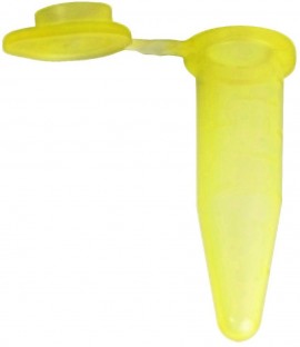 Bio Plas 4317 Flat Top Microcentrifuge Tube, 0.5mL, Yellow, (Pack of 500)-
