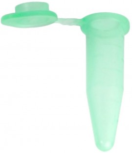 Bio Plas 4319 Flat Top Microcentrifuge Tube, 0.5mL, Green, (Pack of 500)-