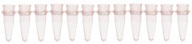 Bio Plas 5020-1 Thin Wall Micro Tube, 12 Tubes/Strip, 0.2mL, Natural, (Pack of 100)-