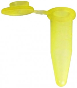 Bio Plas 5045-3 Thin Wall Micro Tube with attached Cap, 0.2mL, Yellow, (Pack of 1000)-