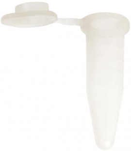 Bio Plas 5050-1 Thin Wall Micro Tube with attached Cap, 0.5mL, Natural, (Pack of 1000)-