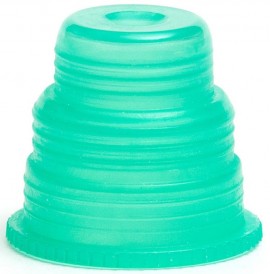 Bio Plas 8365 Hexa Flex Safety Caps for Blood Collection and Culture Tubes, Green, (Pack of 500)-