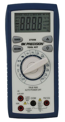 B&amp;K Precision 2709B Auto Ranging True RMS Tool Kit Digital Multimeter-