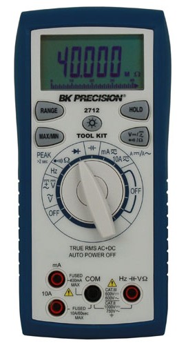 B&amp;K Precision 2712 True RMS AC/DC Tool Kit Digital Multimeter-